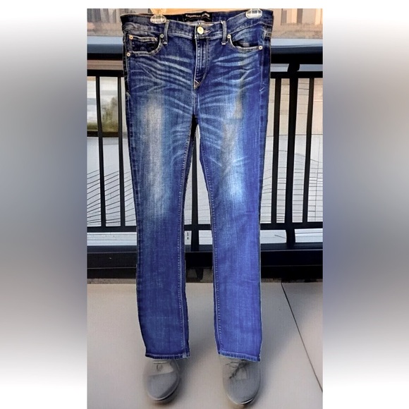 👖EXPRESS JEANS👖SKINNY MID RISE STRETCH JEANS EUC💥 - Picture 3 of 10